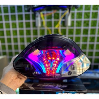 Đèn hậu sirius audi kiểu ex150 dùng cho xe sirius 50-110_hiệu ứng nhiều màu