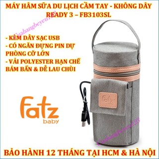 READY 3 - Túi vải ủ nóng bình sữa / Dụng cụ hâm sữa du lịch cầm tay Fatzbaby - Fatz FB3103SL