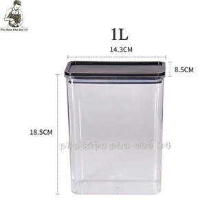 Hộp nhựa đựng bột, hạt, trà