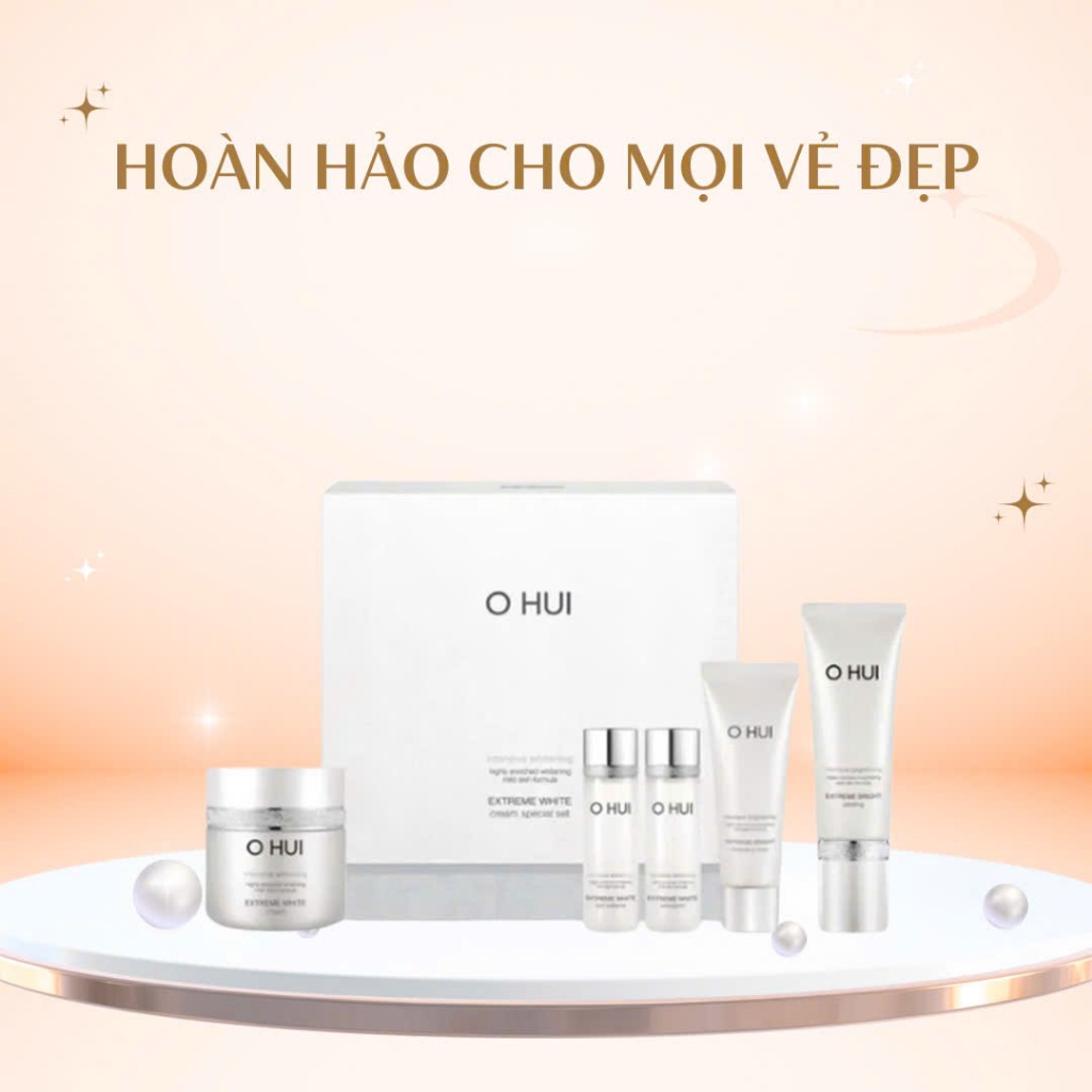 Set ohui trắng 5 sản phẩm - OHUI EXTREME WHITE 5 PIECES