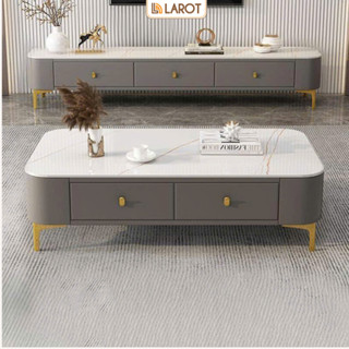 Bàn trà sofa giả vân đá cao cấp thương hiệu GAPI , thiết kế hiện đại decor phòng khách - GM168