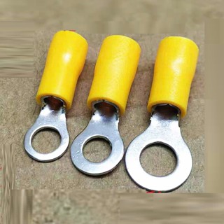 [Đơn tối thiểu 30K]100 đầu nối dây điện, đầu cos tròn phủ nhựa cho dây điện 4-6mm2 RV5.5-5, 5.5-6, 5.5-8, 5.5-10, 5.5-12