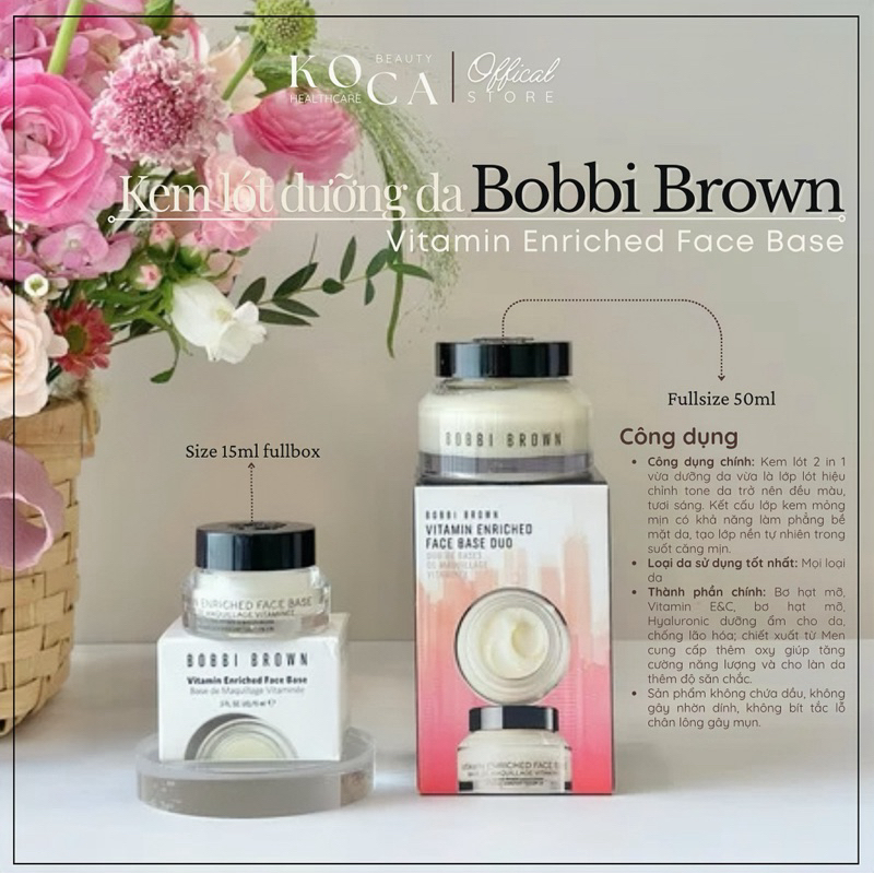 [BOBBI BROWN] KEM LÓT DƯỠNG ẨM Bobbi Brown Vitamin Enriched Face Base 50ml