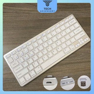 Bàn phím không dây Bluetooth cao cấp 3 kết nối cùng lúc cho Macbook và mọi dòng laptop và PC