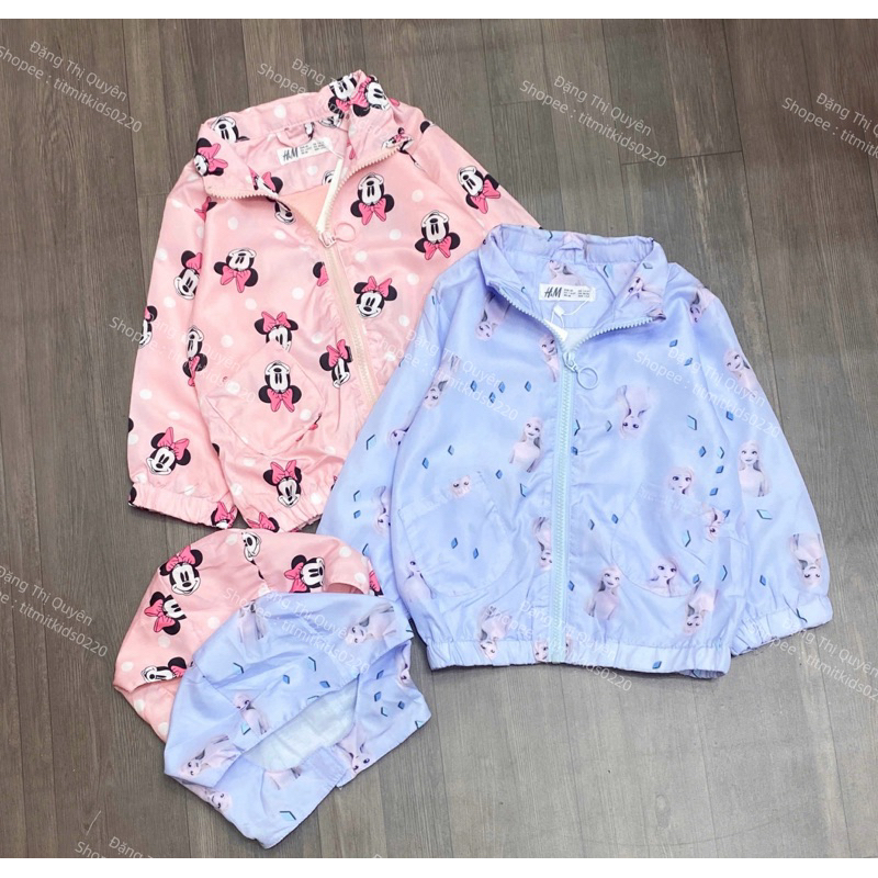 Áo khoác gió 2 lớp Hm 1-6y
