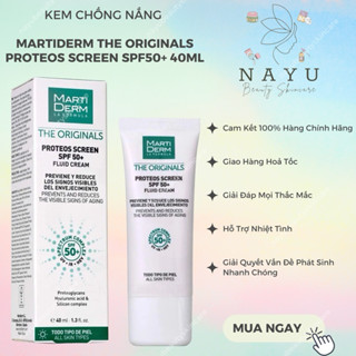 [HÀNG CÔNG TY] KEM CHỐNG NẮNG PHỔ RỘNG TOÀN DIỆN MARTIDERM THE ORIGINALS PROTEOS SCREEN SPF50+ FLUID CREAM 40ML