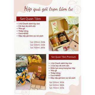 Set quà Chanh sành kèm khăn lụa (quà tặng 20/11, quà 8/3, quà 20/10, quà tết)