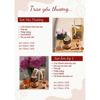 Set quà Chanh sành kèm khăn lụa (quà tặng 20/11, quà 8/3, quà 20/10, quà tết)