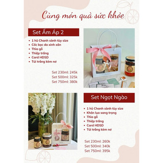 Set quà Chanh sành kèm khăn lụa (quà tặng 20/11, quà 8/3, quà 20/10, quà tết)
