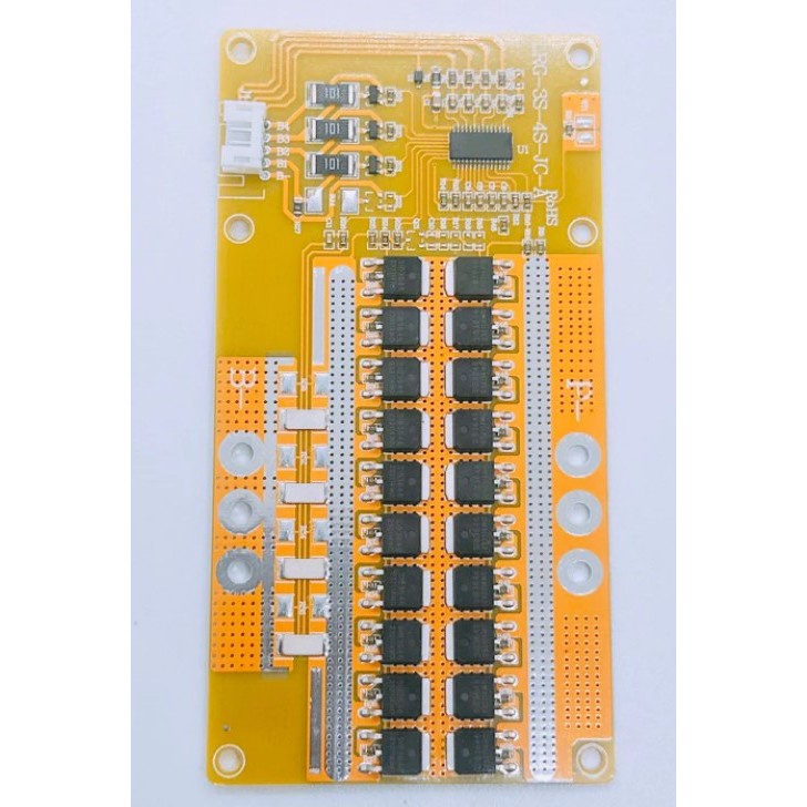 Mạch BMS Vàng Hệ 3S - 100A (20 Mosfet) cho Pin Hệ 3,7V Sạc Xả Chung Cổng