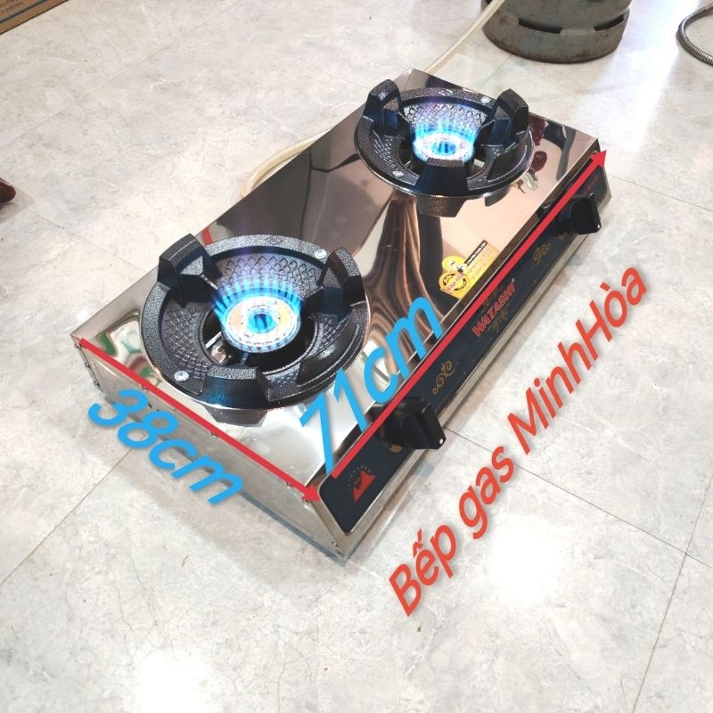 Bếp gas khè 2 lò Watashi kiềng Đúc siêu tốc độ sài van dây khè sale rẻ sập sàn