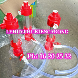 Ống Lắng Phân Hồ Cá Phi 16 20 25 32mm Kèm Phụ Kiện Giành Cho Bể Cá (QUY CÁCH 1 BỘ CÓ PHỤ KIỆN XÃ)