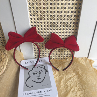  Bờm nơ nhung bản to màu nhung đỏ noel 