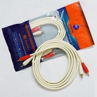 Dây AV 2 ra 2 CHOSEAL dài 1.8m - Dây AV 4 Đầu CHOSEAL 1,8m Dây Đồng