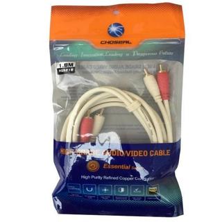 Dây AV 2 ra 2 CHOSEAL dài 1.8m - Dây AV 4 Đầu CHOSEAL 1,8m Dây Đồng