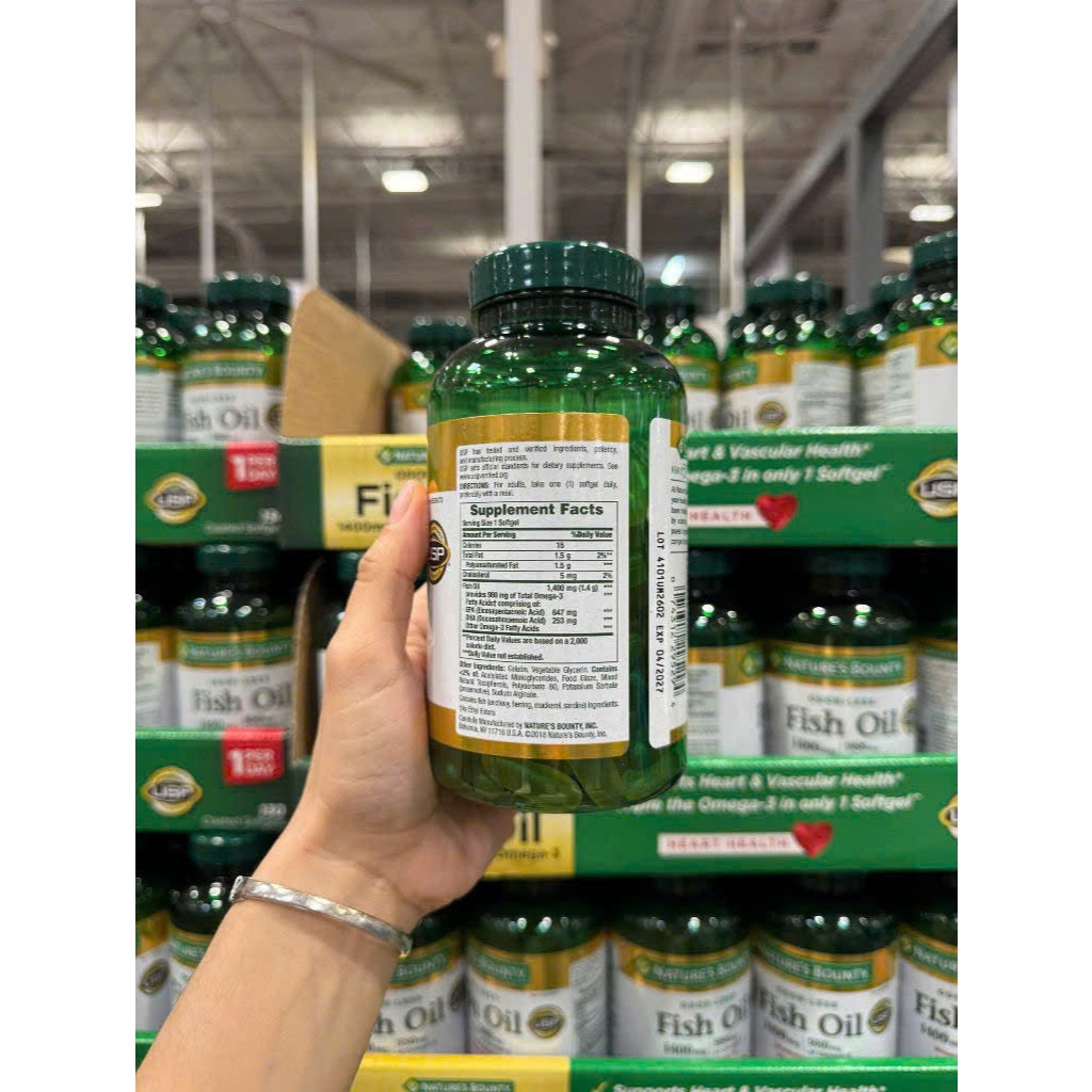 𝗗𝗔̂̀𝗨 𝗖𝗔́ 𝗡𝗔𝗧𝗨𝗥𝗘'𝗦 𝗕𝗢𝗨𝗡𝗧𝗬 𝗙𝗜𝗦𝗛 𝗢𝗜𝗟 𝗢𝗗𝗢𝗥-𝗟𝗘𝗦𝗦 𝟭𝟰𝟬𝟬𝗠𝗚 𝗢𝗠𝗘𝗚𝗔 𝟯 USA