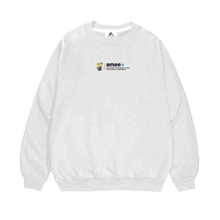 Áo Nỉ Sweater Amee Studio Form Rộng Nam Nữ Unisex , Áo Nỉ Hoodie Cổ Tròn Dài Tay Nam Nữ Mặc Đều Đẹp