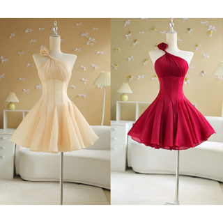  SÒ VINTAGE - JUDY Đầm cổ xéo bắt xếp hoa nổi phom xòe 