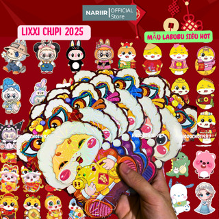 (Rẻ vô Địch) Combo 20, 50, 100 Bao Lì xì 2025 Chibi, Phong bao Lìxì truyền thống mẫu mới, Lixi phản quang Tết Ất Tỵ 2025