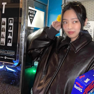 Áo khoác phao da phồng form lửng (Có sẵn hoả tốc - Hình ảnh thật shop chụp)