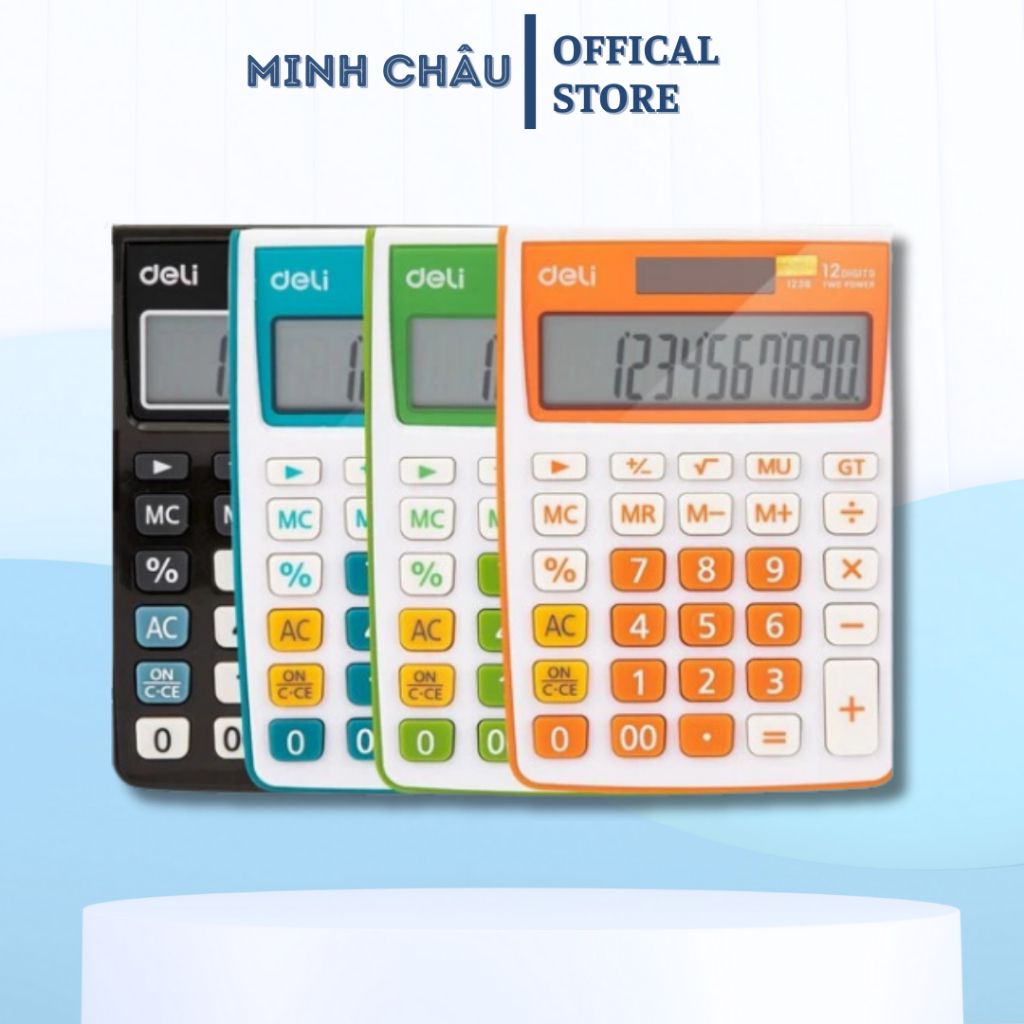 Máy tính Deli 1238 Calculator 12-Digit