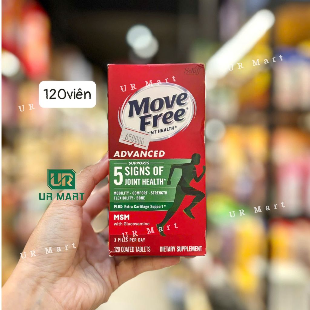 Viên Uống Bổ Trợ Xương Khớp MOVE FREE GLUCOSAMINE Cải Thiện Xương Khớp