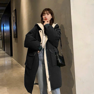 Áo phao nữ dáng dài phong cách hàn quốc siêu ấm cho mùa đông không lạnh(hàng có sẵn)