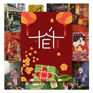 [Giấy] A5 In Màu - Set 50 Tờ Poster Giấy Dán Tường - HÌNH POSTER TRANG TRÍ MÙA TẾT | MS: 111566