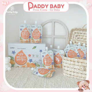 [Thùng 10 túi] Nước thạch lusol lê quýt + rễ hoa chuông cho bé từ 6m+