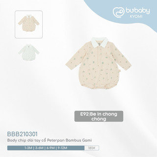 Bubaby - Body chip dài tay cổ Peterpan Bambus Gami [BBB210301]