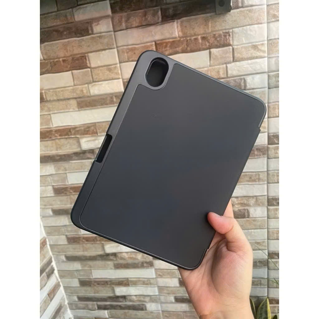 Bao da iPad Mini 7 , Mini 6 ( màu đen) viền dẻo ,có khay để bút