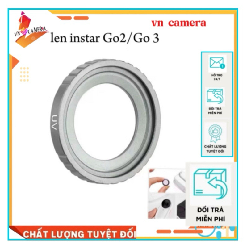 len uv máy quay instar Go 2 3 , phụ kiện kính len instar 360 go2/3 nhất