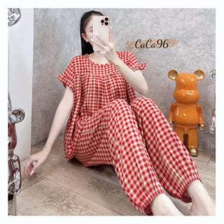  Đồ bộ tole nữ bộ lanh mặc nhà Vnxk f21 tay ngắn quần bo chun nhẹ,thoáng mát thấm hút cực tốt. 