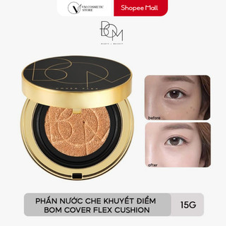 Phấn Nước B.O.M Cover Flex Cushion Che Phủ Khuyết Điểm Lâu Trôi Chống Nắng Tốt SPF50+ PA+++ 15g