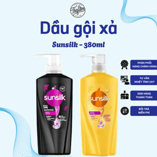 Cặp dầu gội xả sunsilk Đen + Vàng Thái Lan Mềm mượt óng mượt tóc