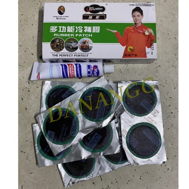 Hộp Miếng vá size 42 vá xe máy xe đạp xe điện