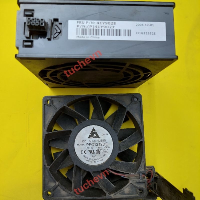 Quạt Fan Delta 4.80A- 12V -12cm tháo máy nguyên bản