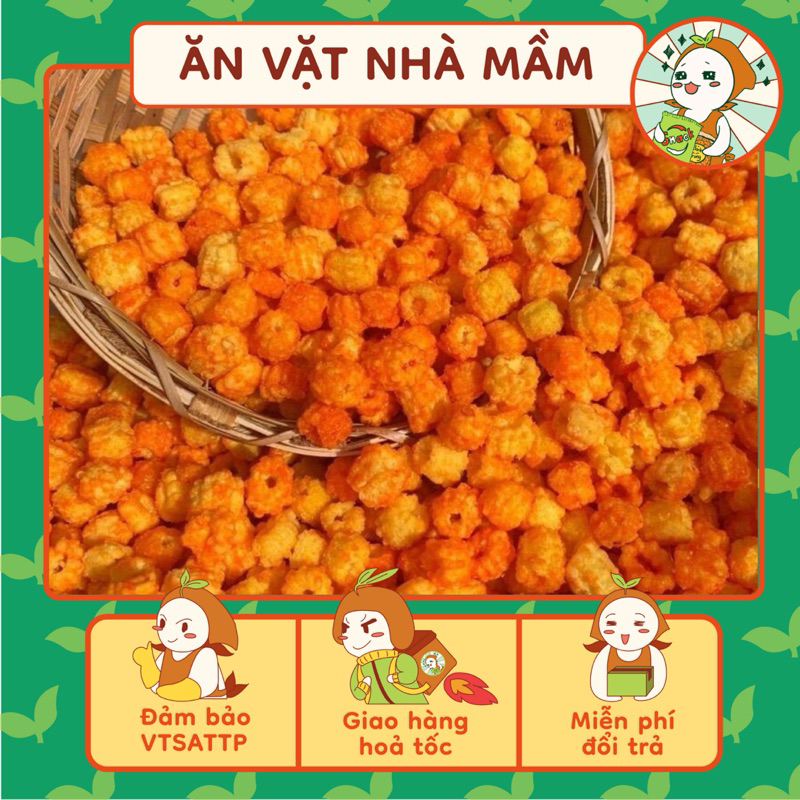  500g Nui Sen Chiên bơ giòn thơm ngon ăn là nghiền Ăn Vặt Nhà Mầm. 