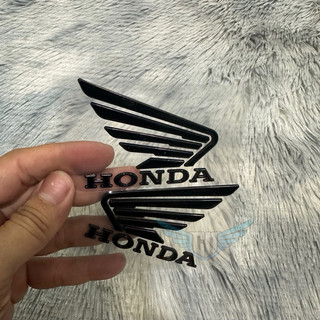 Tem Chữ Nổi Honda Cánh Chim Nhựa Cứng ABS Dán Xe Máy