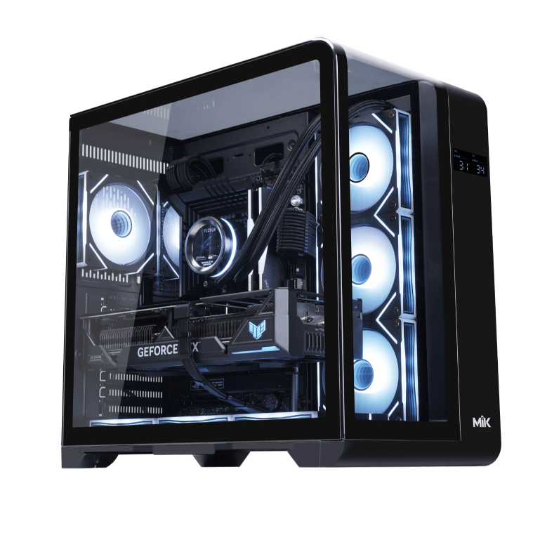 Vỏ Case MIK BARBATOS - BLACK ( ATX / M ATX / ITX) - Hàng Chính Hãng