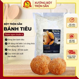  1kg Bột bánh tiêu men trộn sẵn có sẵn gói mè bánh thơm ngon phồng xốp 