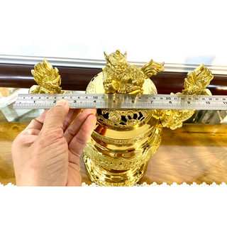 BỘ ĐỈNH LƯ VÀ HẠC ĐỒNG CAO 34cm