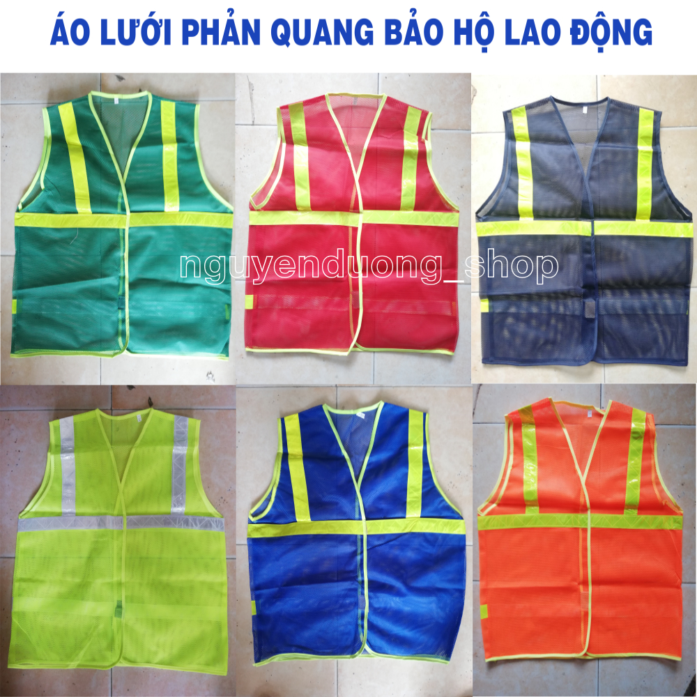 Áo lưới phản quang bảo hộ lao động, áo lưới phản quang công trình