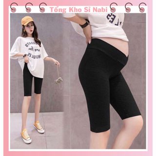  Quần bầu lửng - cạp chéo - leggging - chất liệu thun co giãn   lửng cạp chéo   