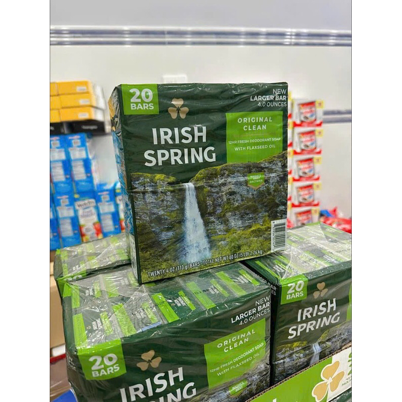 Nguyên Lốc 20 Cục Xà bông cục IRISH SPRING ORIGINAL USA MỸ 113g Của Mỹ
