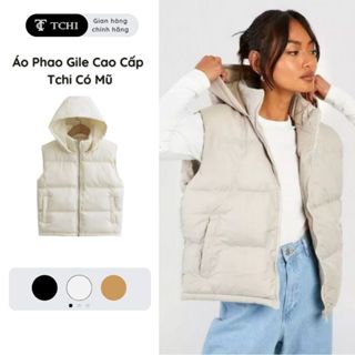 Áo Khoác Phao Gile Có Mũ Tchi  Cao Cấp Dành Cho Nữ Mỏng Nhẹ Giữ Ấm Tốt G02 - Top Nữ - Women
