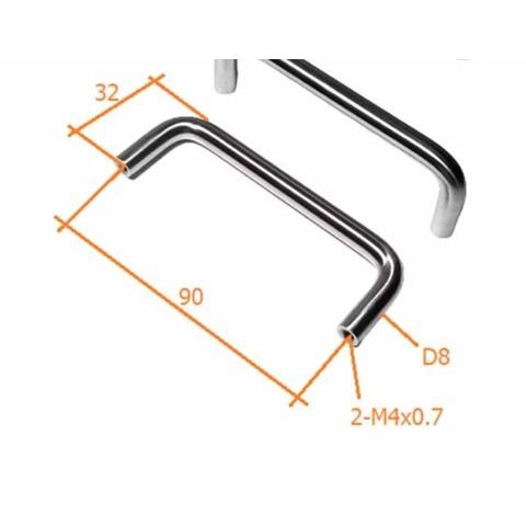 Tay nắm cửa inox 304 chữ U 8x90 / Tay nắm inox304 U 8x90 / Tay kéo cửa inox 304 CAO CẤP