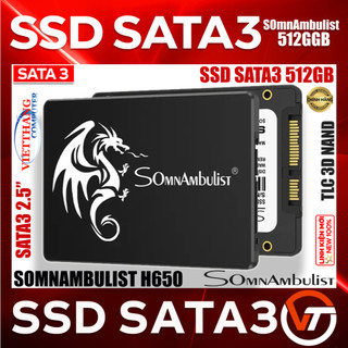 Ổ cứng SSD SomnAmBulist 512GB SomnAmBulist SATA3 ( 550 MB/s - 450 MB/s ) Bộ nhớ NAND Micron New 100%