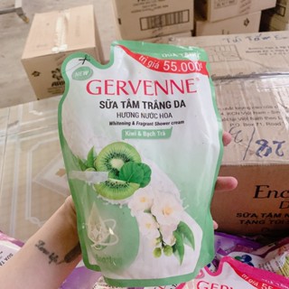  Sữa Tắm Trắng Da Tinh Chất Sữa Dê Và Hương Hoa Gervenne 450g từ Kiwi Và Bạch Trà -  Hàng Khuyến Mãi 