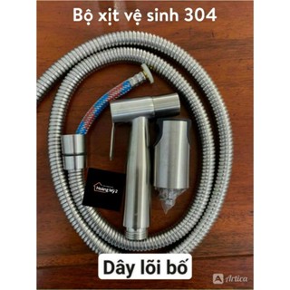[DÂY XỊT BỐ 3 LỚP BAO KHÔNG ĐỨT] Bộ Vòi Xịt Vệ Sinh Bồn Cầu inox 304 Dây Bố Xịn